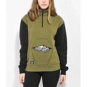 Lurking Class Sketchy Tank Terror Coffin Quarter Zip Sweatshirt XS